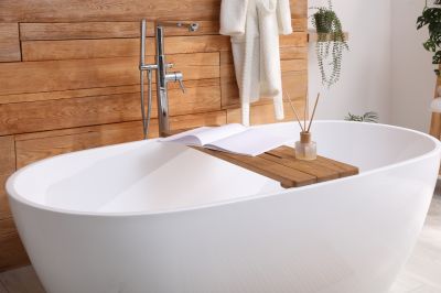 New Bathtub in a Modern Bathroom
